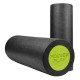 Масажний ролик (роллер) гладкий PowerPlay 4021 Fitness Roller Чорно-зелений (30x15 см) (PP_4021_BL/Green_(30*15))