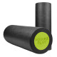 Масажний ролик (роллер) гладкий PowerPlay 4021 Fitness Roller Чорно-зелений (45x15 см) (PP_4021_BL/Green_(45*15))