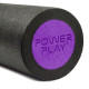 Массажный ролик (роллер) гладкий PowerPlay 4021 Fitness Roller Черно-фиолетовый 30x15 см (PP_4021_BL/Purple_(30*15))