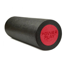 Массажный ролик (роллер) гладкий PowerPlay 4021 Fitness Roller Черно-красный (45x15 см) (PP_4021_Bl/Red_(45*15))