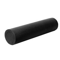 Масажний ролик (роллер) гладкий PowerPlay 4021 Fitness Roller Чорний (90x15 см) (PP_4021_Black_90*15)