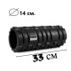 Масажний ролик (роллер) PowerPlay 4025 Massage Roller Чорний (33x14 см) (PP_4025_Black)