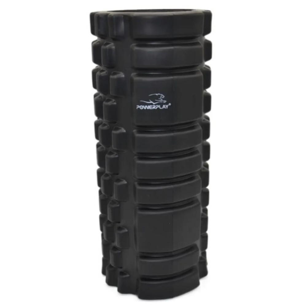 Масажний ролик (роллер) PowerPlay 4025 Massage Roller Чорно-помаранчевий (33x15 см) (PP_4025_Black/Orange)