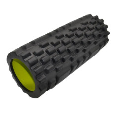 Массажный ролик (роллер) PowerPlay 4025 Massage Roller Черно-зеленый (33x15 см) (PP_4025_Black_Green)