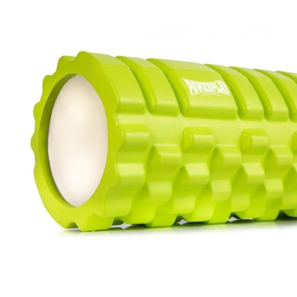 Масажний ролик (роллер) PowerPlay 4025 Massage Roller Зелений (33x14 см) (PP_4025_Green)