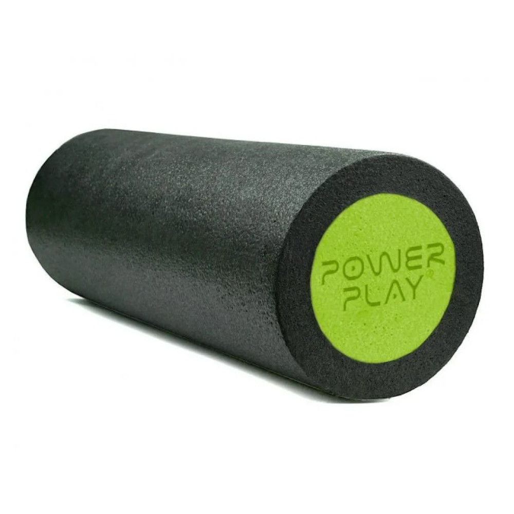 Набір для масажу та йоги PowerPlay PP_4095 EPP (Ролик 45*15 + 2-ва мячі) Green + гумка 5.5 кг (PP_4095_Green)