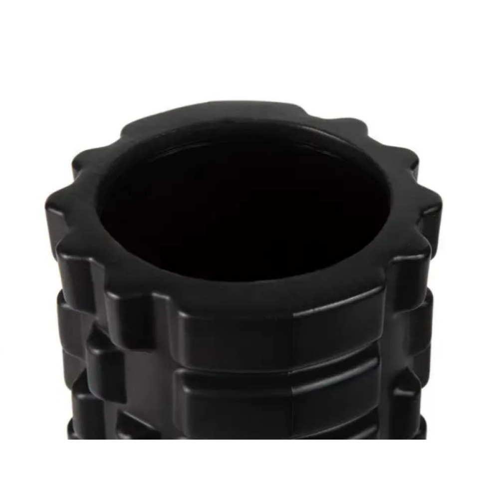 Масажний ролик (роллер) PowerPlay 4342 Massage Roller Чорний (30x10 см) (PP_4342_Black)