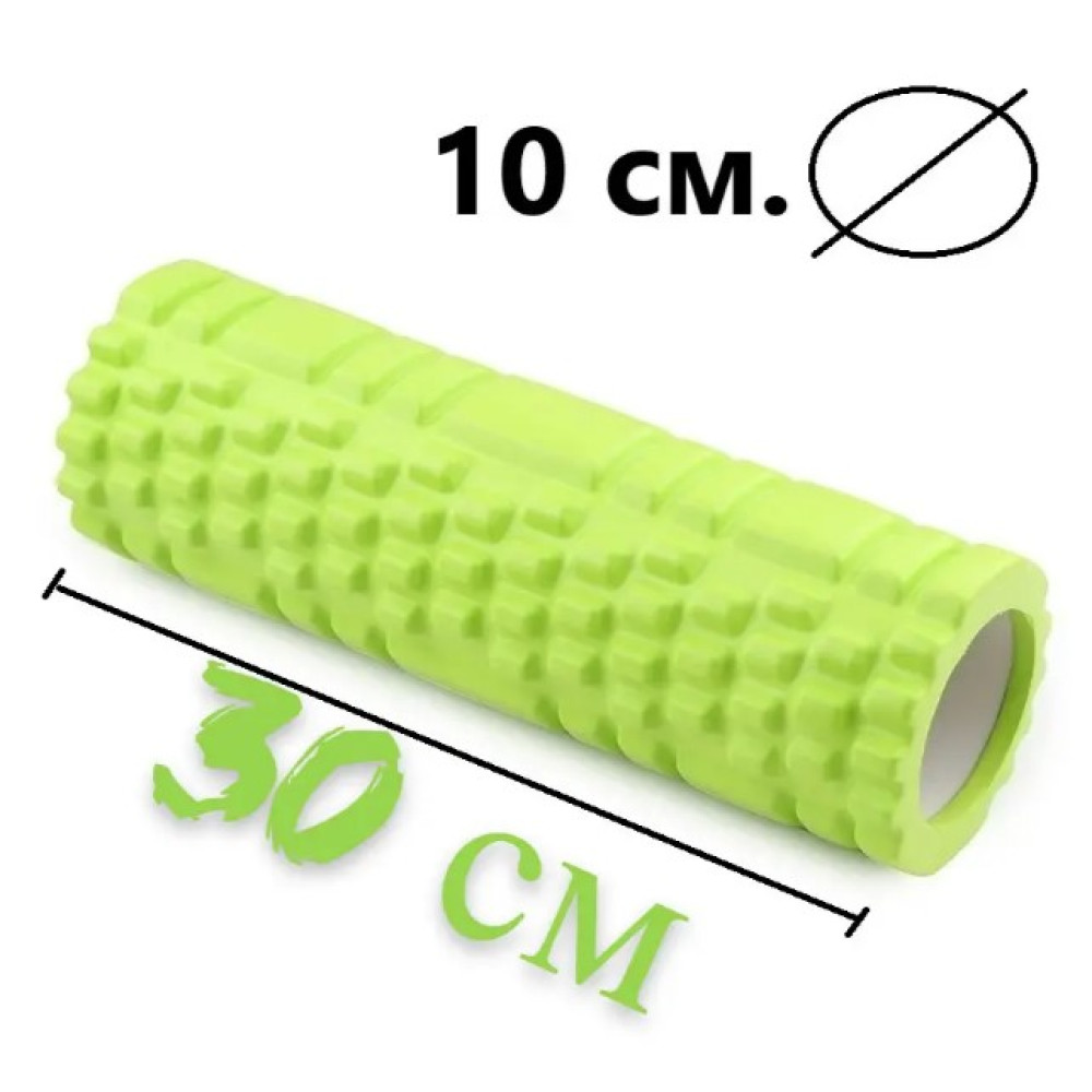 Масажний ролик (роллер) PowerPlay 4342 Massage Roller Зелений (30x10 см) (PP_4342_Green)