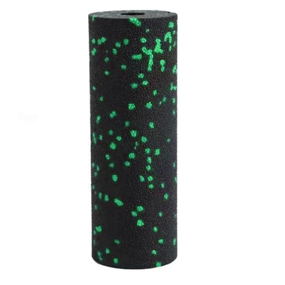 Масажний ролик (роллер) гладкий PowerPlay PP-4346 Mini EPP Foam Roller Чорно/Зелений (15,3x5,3 см) (PP_4346_Green_(15*5))