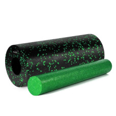 Массажный ролик (роллер) гладкий PowerPlay PP-4348 2 in 1 EPP Foam Roller Черно/Зеленый (33x14 см) (PP_4348_Green_(33*14))