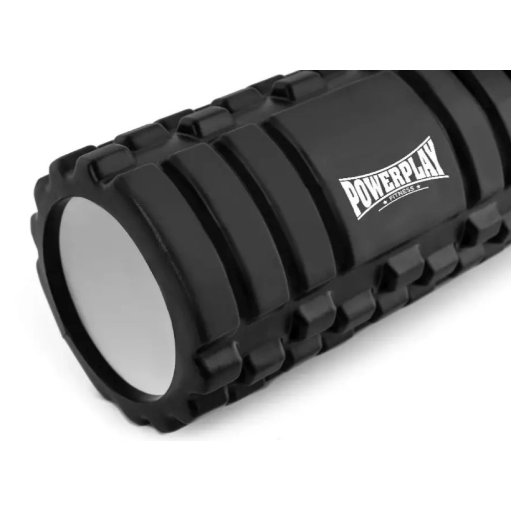 Массажный ролик (роллер) PowerPlay 4404 Massage Roller Черный 45x14 см (PP_4404_Black)