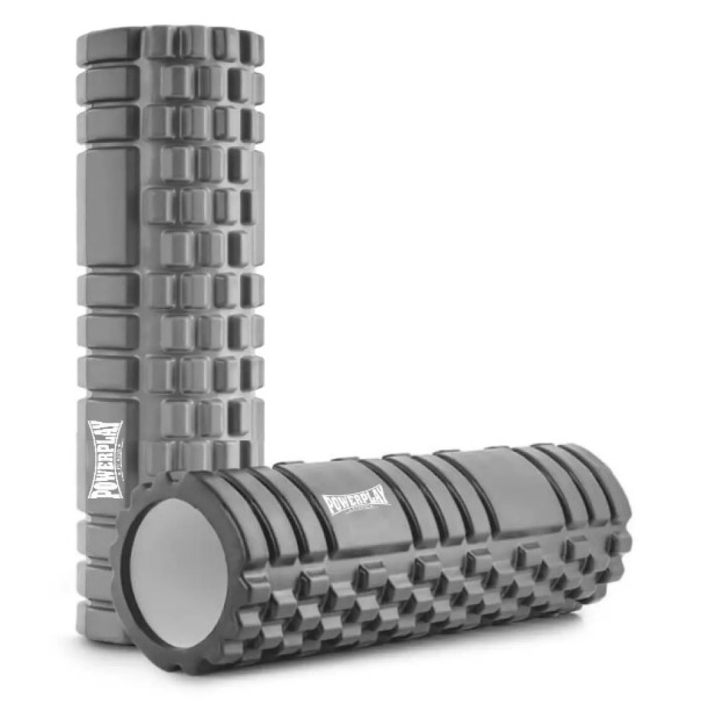 Массажный ролик (роллер) PowerPlay 4404 Massage Roller Серый 45x14 см (PP_4404_Grey)