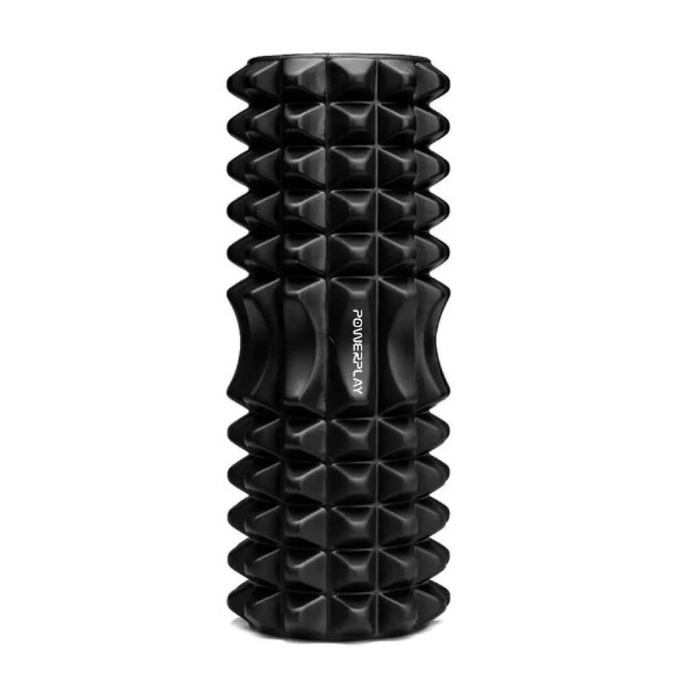 Массажный ролик (роллер) PowerPlay 4405 EVA Massage Roller Черный 33x12 см (PP_4405_Black)