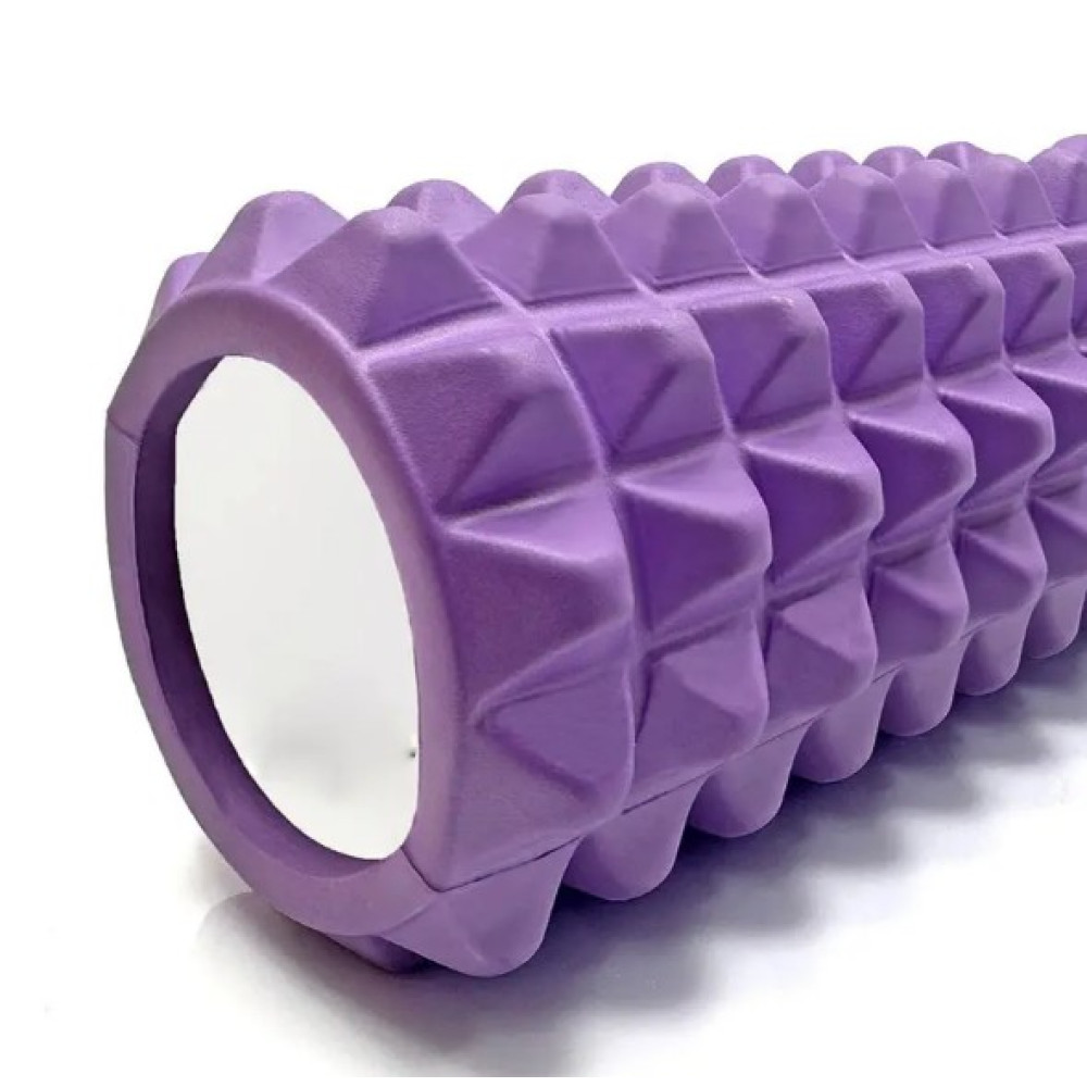 Массажный ролик (роллер) PowerPlay 4406 EVA Massage Roller Фиолетовый 45x12 см (PP_4406_Purple)