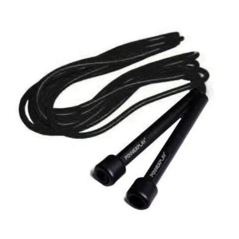 Скакалка PowerPlay 4201 Basic Jump Rope Чорна 2,8 м (PP_4201_Black)
