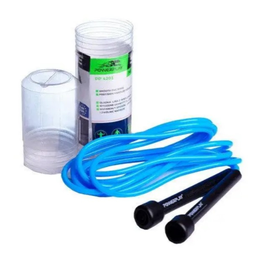 Скакалка PowerPlay 4201 Basic Jump Rope Синя 2,8 м (PP_4201_Blue)