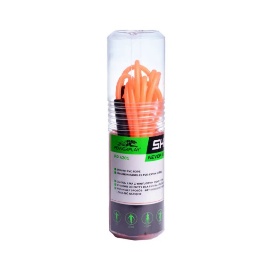 Скакалка PowerPlay 4201 Basic Jump Rope Помаранчева 2,8 м (PP_4201_Orange)