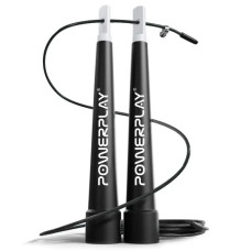 Скакалка скоростная PowerPlay 4202 Ultra Speed ​​Rope Черная 2,9м (PP_4202_Black)