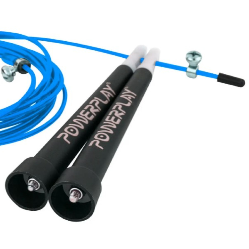 Скакалка швидкісна PowerPlay 4202 Ultra Speed Rope Синя 2,9 м (PP_4202_Blue)