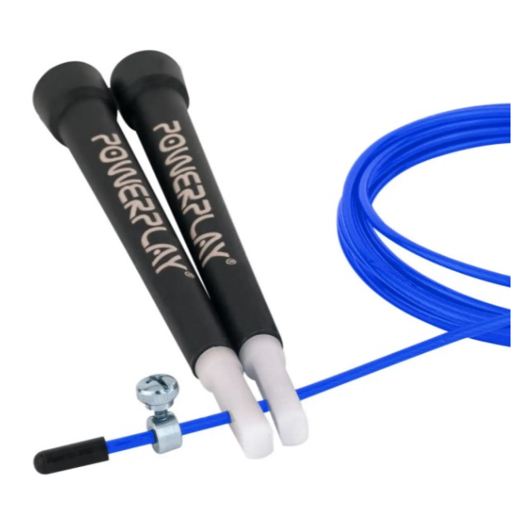 Скакалка швидкісна PowerPlay 4202 Ultra Speed Rope Синя 2,9 м (PP_4202_Blue)