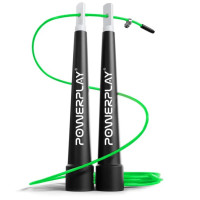 Скакалка швидкісна PowerPlay 4202 Ultra Speed Rope Зелена 2,9 м (PP_4202_Green)