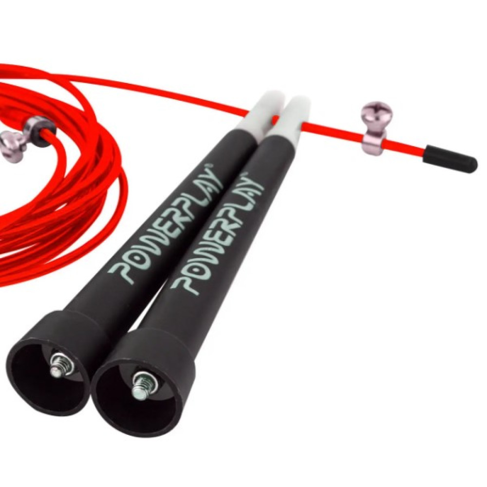 Скакалка швидкісна PowerPlay 4202 Ultra Speed Rope Червона 2,9 м (PP_4202_Red)