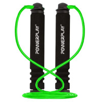 Скакалка PowerPlay 4205 Classic Plus Jump Rope Зелена 2,7 м (PP_4205_Green)