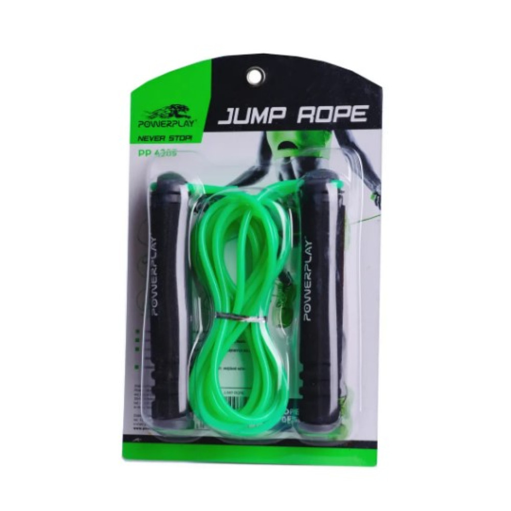 Скакалка PowerPlay 4205 Classic Plus Jump Rope Зелена 2,7 м (PP_4205_Green)