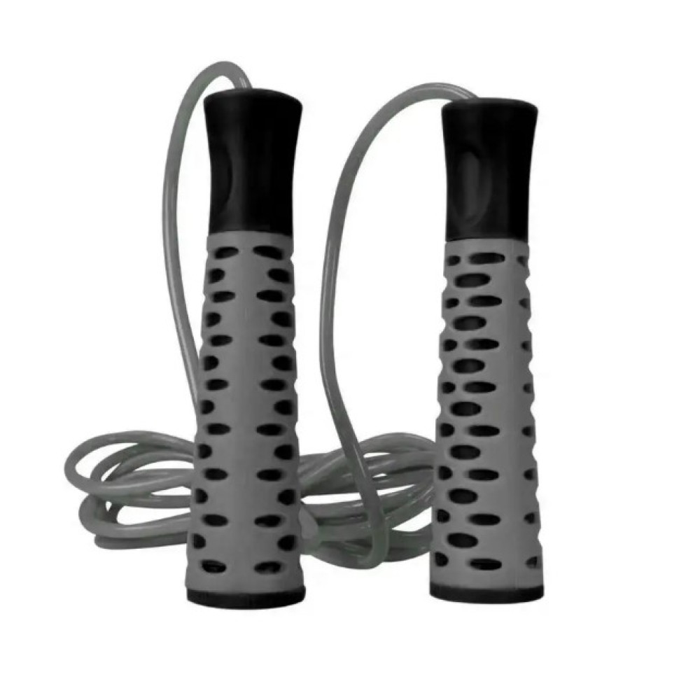 Скакалка PowerPlay 4206 Jump Rope PRO+ Сіро-чорна 2,75 м (PP_4206_Grey/Black)
