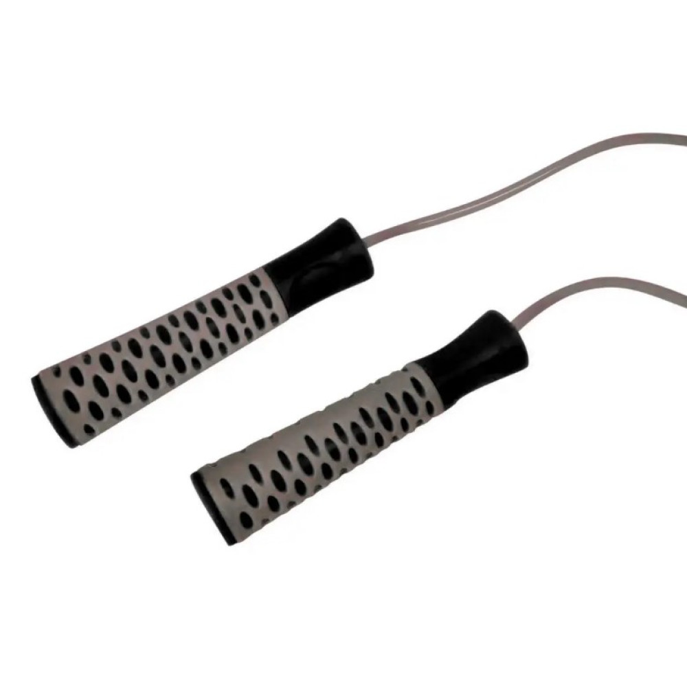 Скакалка PowerPlay 4206 Jump Rope PRO+ Сіро-чорна 2,75 м (PP_4206_Grey/Black)