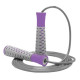 Скакалка PowerPlay 4206 Jump Rope PRO+ Сіро-фіолетова 2,75 м (PP_4206_Grey/Violet)