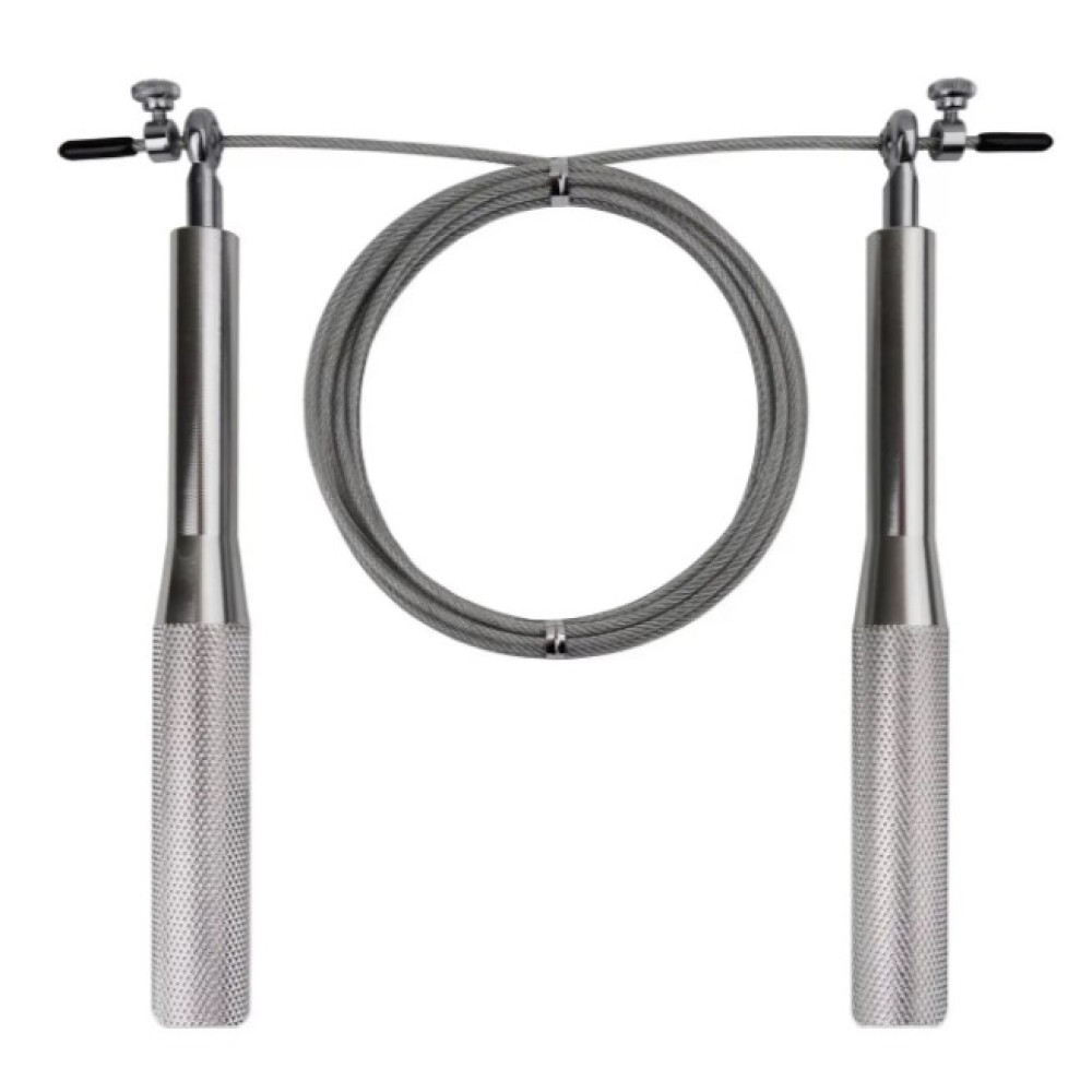 Скакалка швидкісна на підшипниках алюмінієва PowerPlay 4207 Elite Jump Rope Срібна 3 м (PP_4207_Silver)