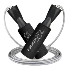 Скакалка скоростная с подшипниками PowerPlay 4209 Sport Jump Rope Черная 3 м (PP_4209_Black)