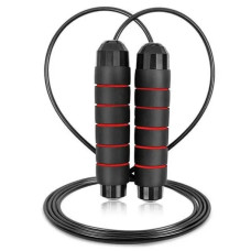 Скакалка скоростная PowerPlay 4210 Power Weighted Jump Rope Черная 2,7 м (PP_4210_Black/Red)