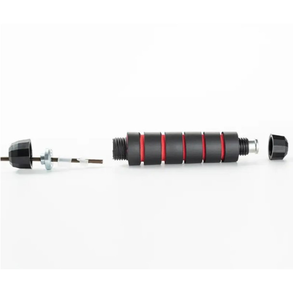 Скакалка швидкісна PowerPlay 4210 Power Weighted Jump Rope Чорна 2,7 м (PP_4210_Black/Red)