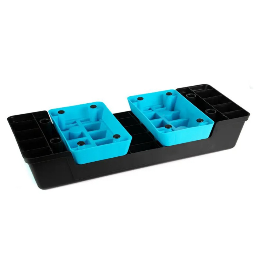 Степ-платформа PowerPlay 4329 (3 уровня 12-17-22 см) Profi Step Черно-голубая (PP_4329_(3)_Black/Blue)
