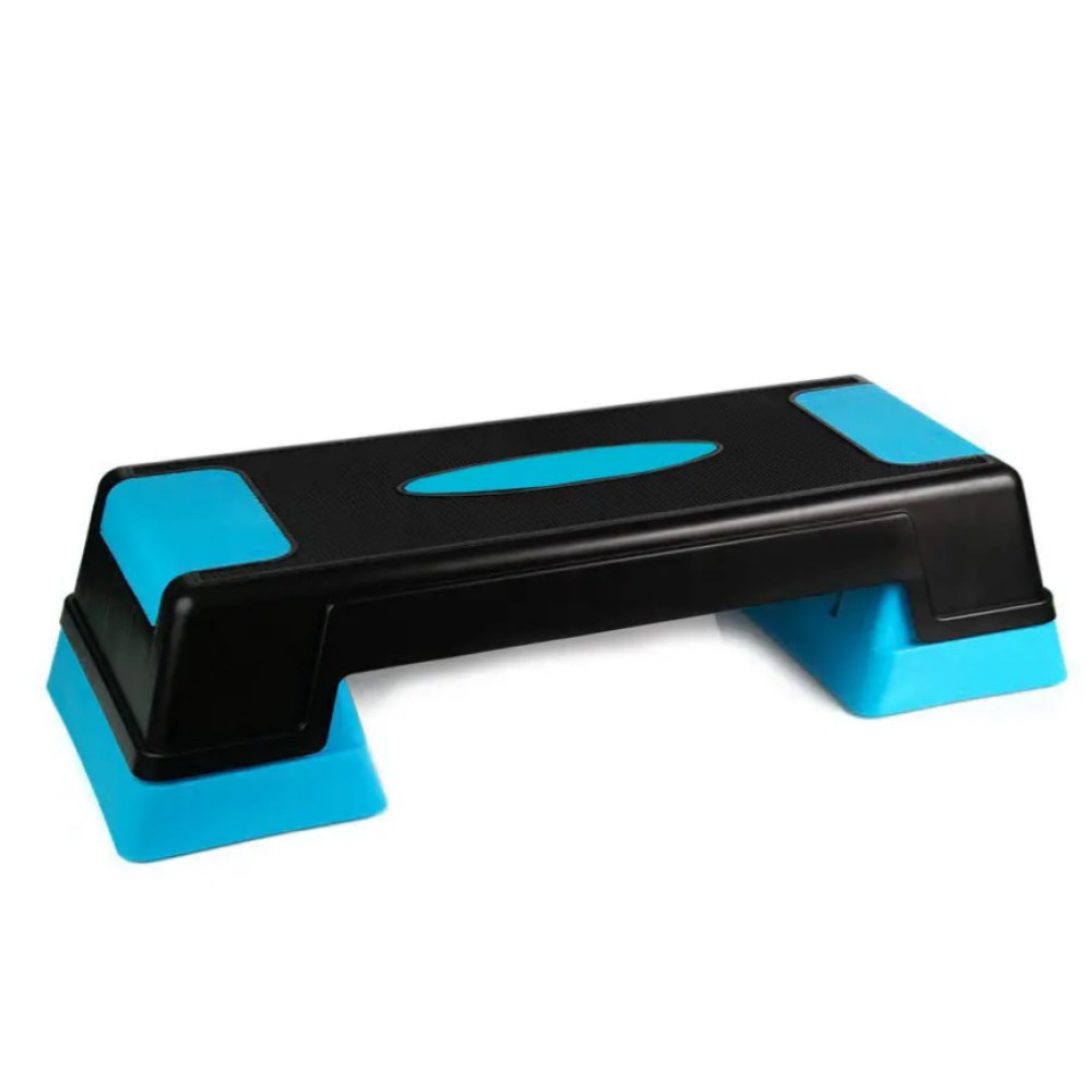 Степ-платформа PowerPlay 4329 (3 уровня 12-17-22 см) Profi Step Черно-голубая (PP_4329_(3)_Black/Blue)