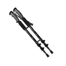 Трекинговые палки PowerPlay 9106 Fika Black/Red 60-135 см (пара) (PP_9106_FIKA_Bl/Red)