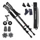 Трекинговые палки PowerPlay 9109 Fika Black/Red 60-135 см (пара) + 2-и пары сапог + чехол (PP_9109_Fika_Bl/Red)