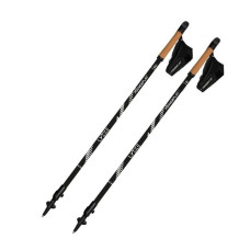 Палки для скандинавской ходьбы PowerPlay 9111 Lykke Black/White 80-135 см (пара) + 2-и пары сапог + чехол (PP_9111_White)