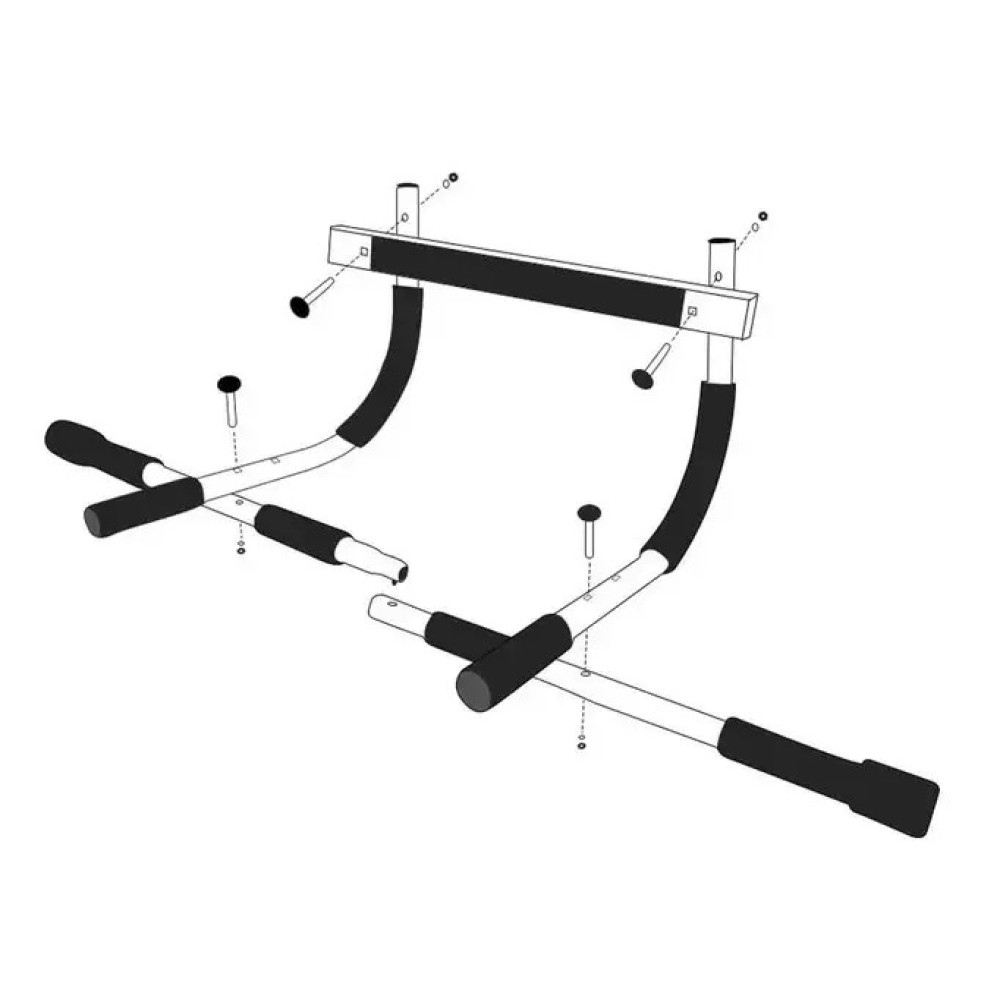 Турнік дверний багатофункціональний PowerPlay 4129 Pull Up Pro Black (PP_4129)