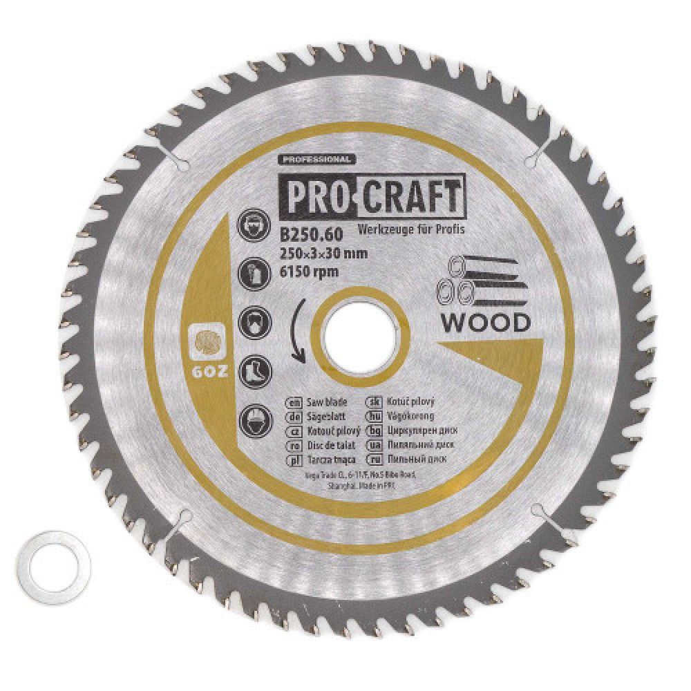 Пиляльний диск по дереву ProCraft B250.60 025060
