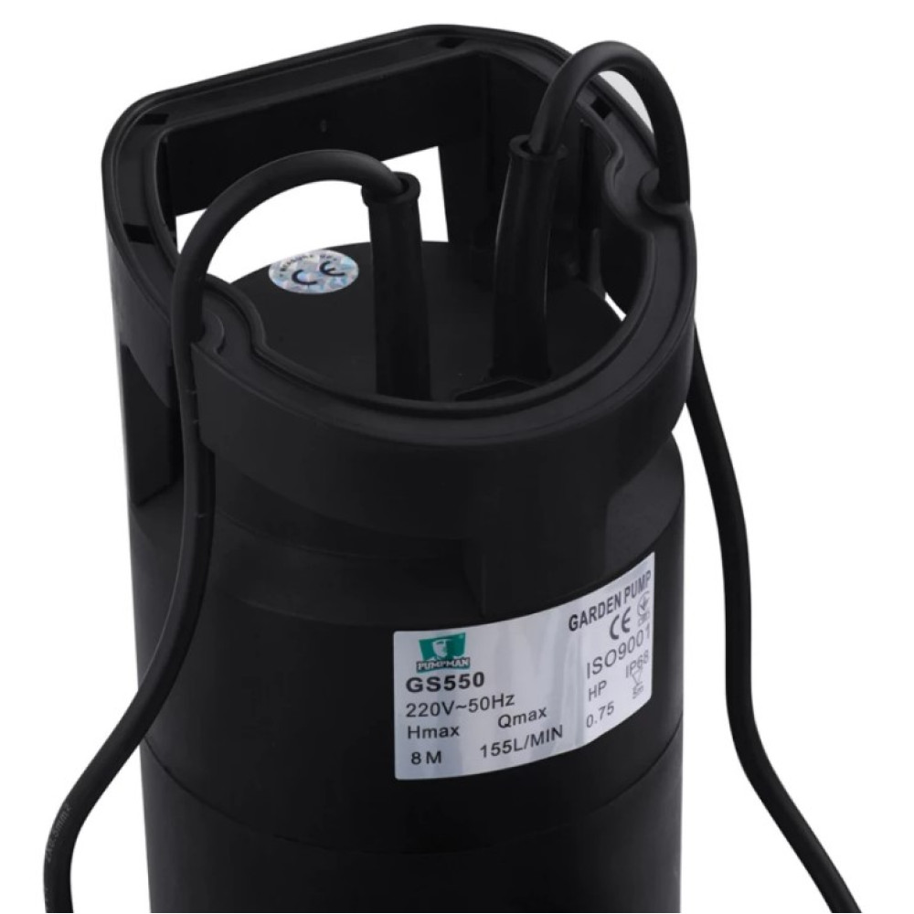 Насос дренажный Pumpman GS550 Нmax 8 м Qmax 9,3 куб.м 550 Вт (CV029786)