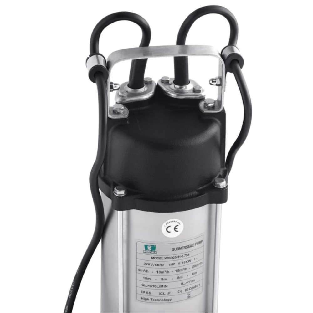 Дренажно-фекальный насос Pumpman WQD25-11-0.75S Нmax 11 м Qmax 20 куб.м 750 Вт (CV029768)