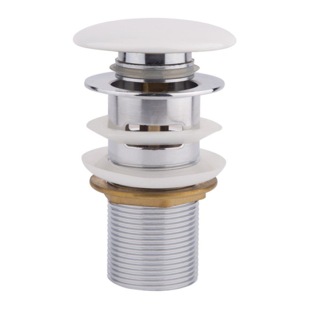 Донний клапан Q-tap F008-1 WHI Pop-up з переливом