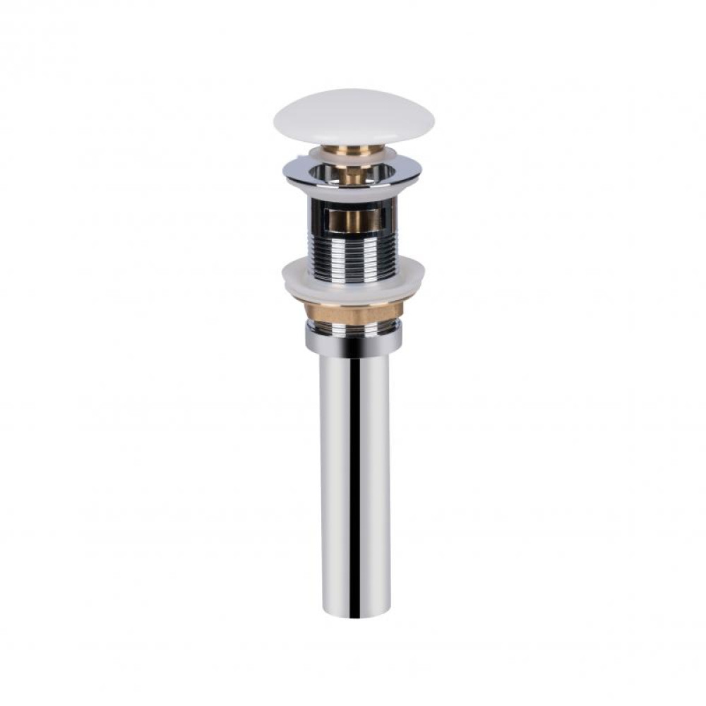 Донный клапан для раковины Qtap PU02O 70х70х227.5 White с переливом
