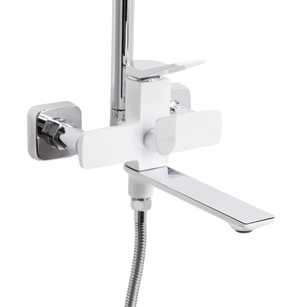 Душевая система универсальная Qtap Presto Chrome/White QTPRE111CRW45580