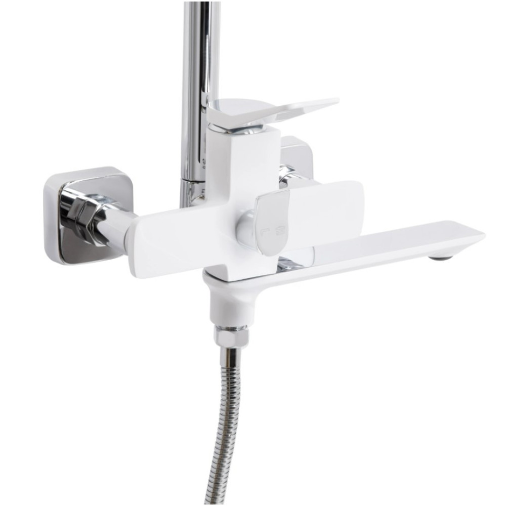 Душевая система универсальная Qtap Presto Chrome/White QTPRE111CRW45580