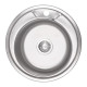 Кухонна мийка Lidz 490-A Micro Decor 0,8 мм (LIDZ490ADEC)