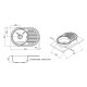 Кухонна мийка Lidz 7750 Micro Decor 0,8 мм (LIDZ7750MDEC)